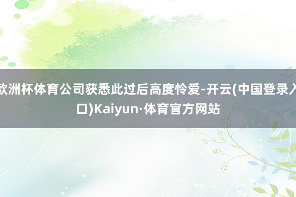 欧洲杯体育公司获悉此过后高度怜爱-开云(中国登录入口)Kaiyun·体育官方网站